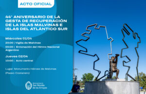 Acto oficial por el 44° aniversario de la Gesta de Malvinas