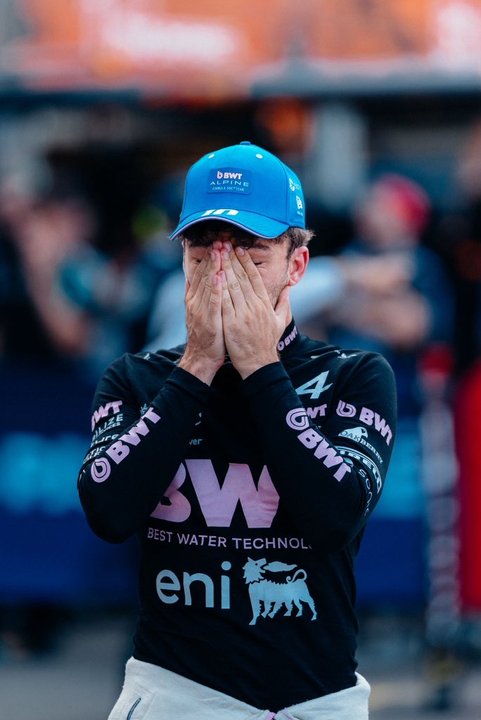 Pierre Gasly celebra un podio que perdió por una sanción en Mónaco