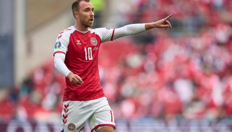 Preocupación por el desplome de Christian Eriksen en amistoso de Dinamarca