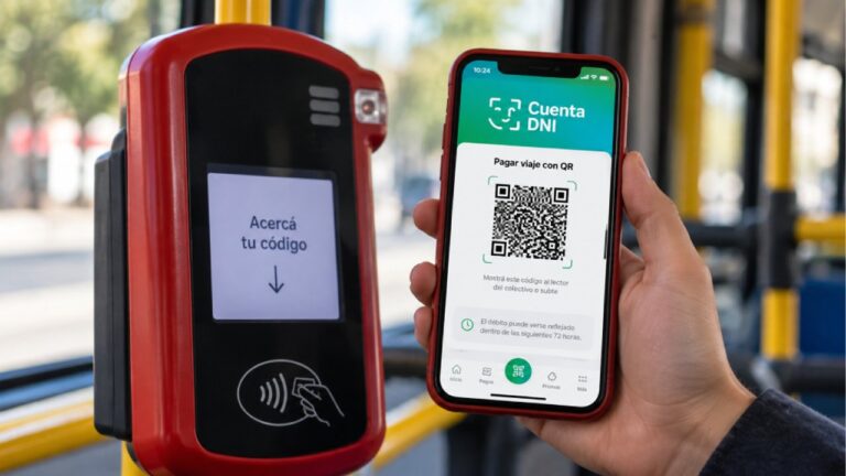 Ahora podés pagar el transporte público con el QR de Cuenta DNI
