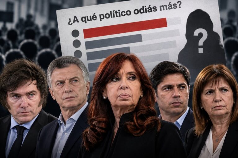 Cristina Kirchner, la política más rechazada por los argentinos, según encuesta