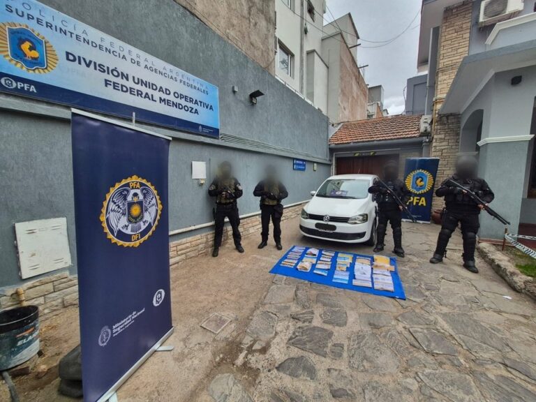 Desmantelan red narco en Mendoza: cinco detenidos y millones en drogas incautadas