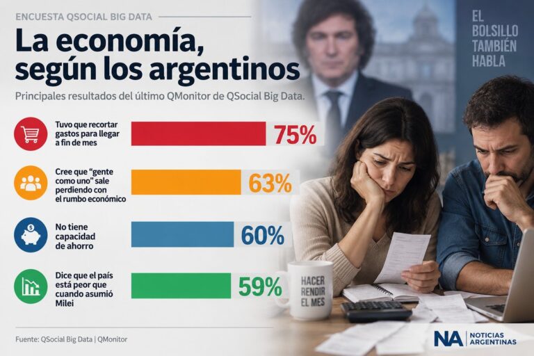 El 59% de los argentinos cree que la situación empeoró desde la llegada de Milei