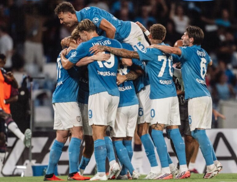 El Napoli se impone al Bologna y avanza en la Serie A