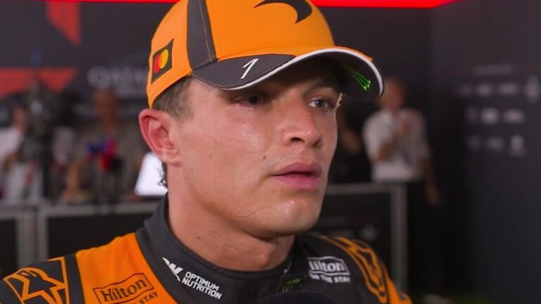 Lando Norris exige sanción para Colapinto tras choque en Azerbaiyán