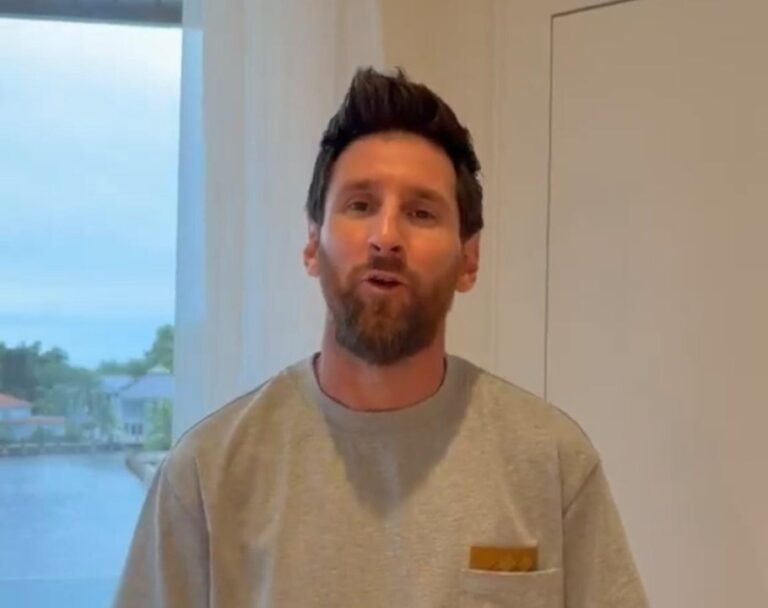 Messi envía su apoyo a los atletas argentinos en los Juegos Suramericanos