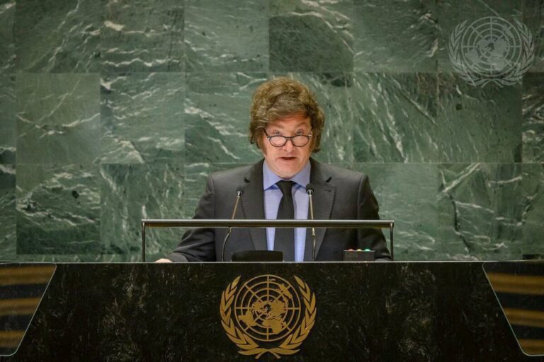 Milei defiende a Israel y critica el socialismo en la ONU