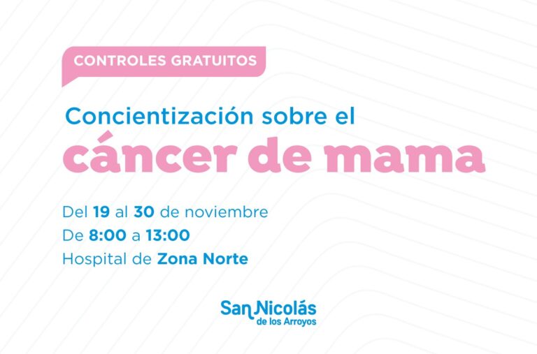 Cáncer de mama: realizarán controles y asesoramiento sin turno previo en el Hospital Zona Norte