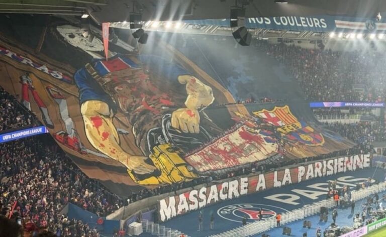 El Barcelona denuncia al PSG por una bandera violenta en la Champions