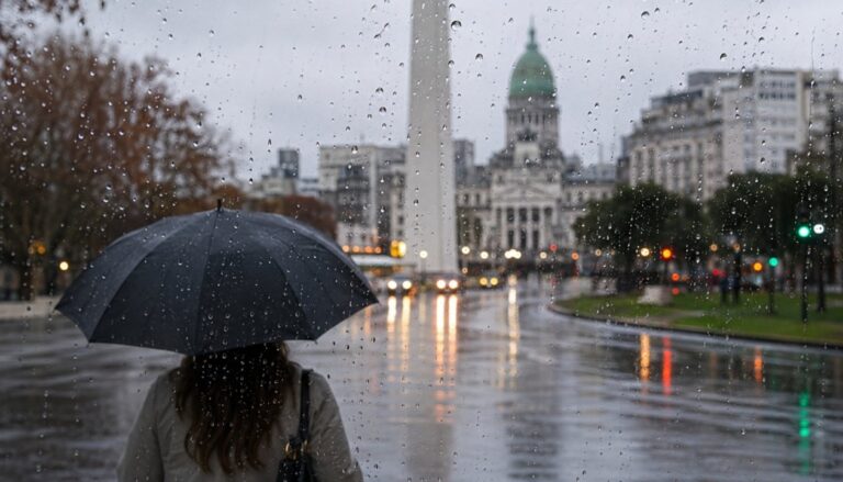 El fin de semana llega con lluvias y clima inestable en el AMBA