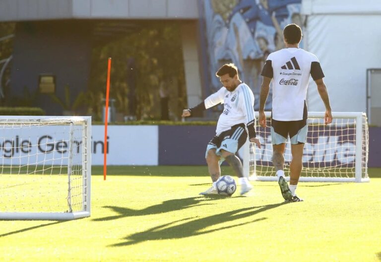 Lionel Messi se despide de la Selección argentina en su último entrenamiento