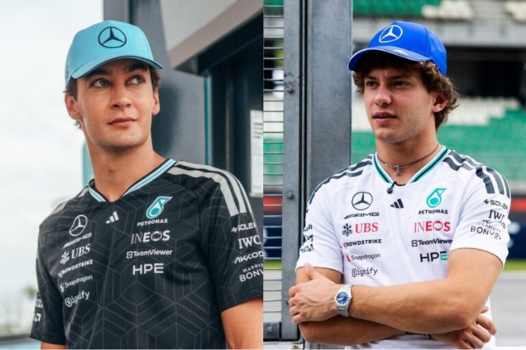 Russell sancionado en Singapur: Antonelli, a un paso del título